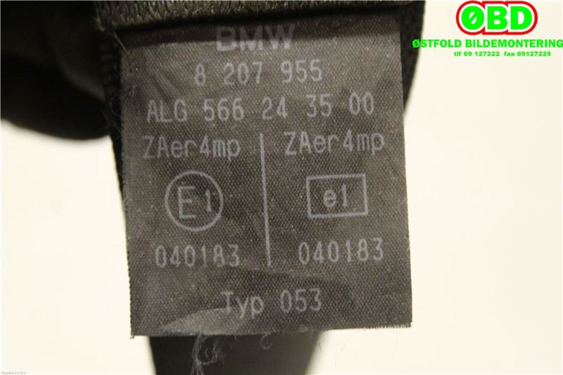 Airbag beltestrammer til BMW 3-Serie 1998-2005 (E46) (E46) (BMW||8207955)