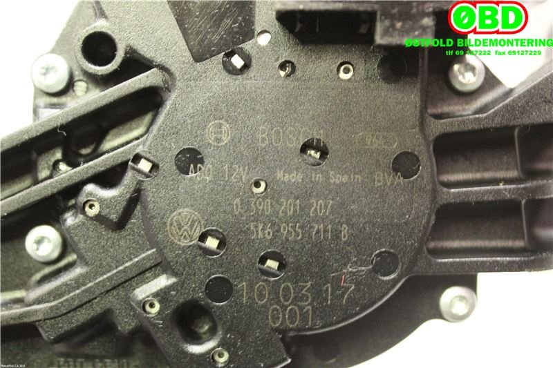 Viskermotor bakrute til VW Golf VI 2008-2012  (VOLKSWAGEN|5K6 955 711 B||5K6955711B)