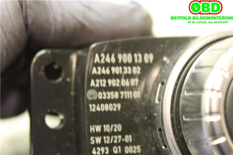 Bryter diverse til Mercedes B-Klasse 2011-2018 (W246) (W246) (MERCEDES|A 246 900 13 09||2469001309)
