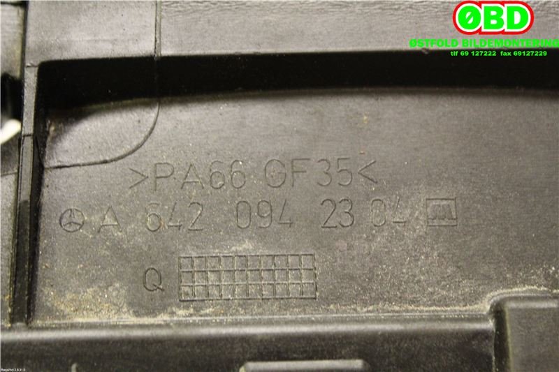 Luftfilterboks til Mercedes E-Klasse 2009-2013 (Fase 1) (W212) (W212) (MERCEDES|A 642 090 31 01|A 642 090 35 01|6420903101)
