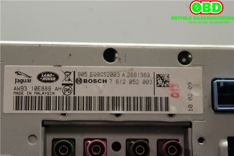 Bilstereo navigasjon til Jaguar XJ X351 2010-->> (JAGUAR|C2D18042|C2D20177|AW9310E889AH)