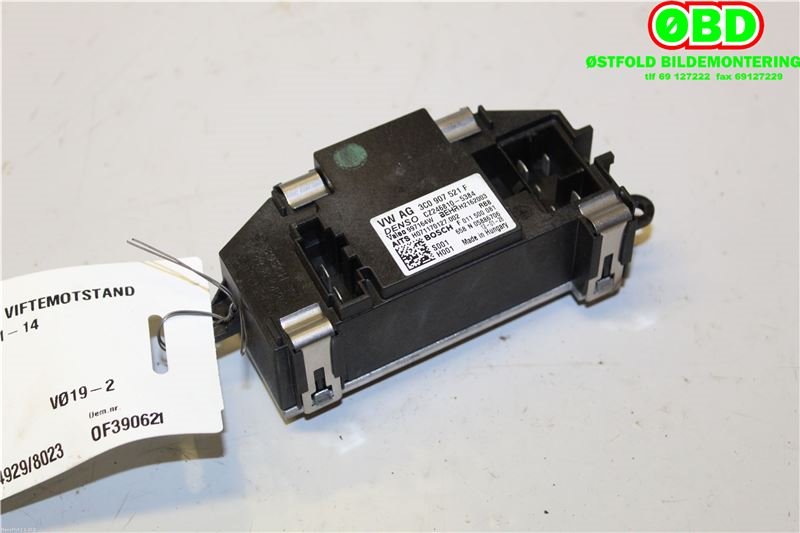 Varmeapparat motstand til VW Passat 2011-2015 (B7) (B7) (VOLKSWAGEN|3C0 907 521 G||3C0907521F)
