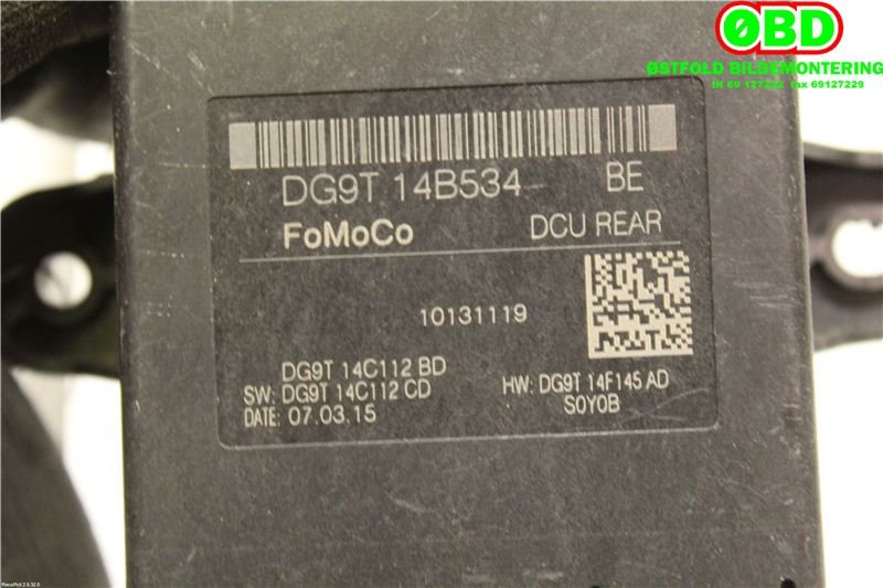 Styreenhet dør venstre foran til Ford S-Max 2015-->> (Type II)  (FORD|2146379||DG9T14B534BE)