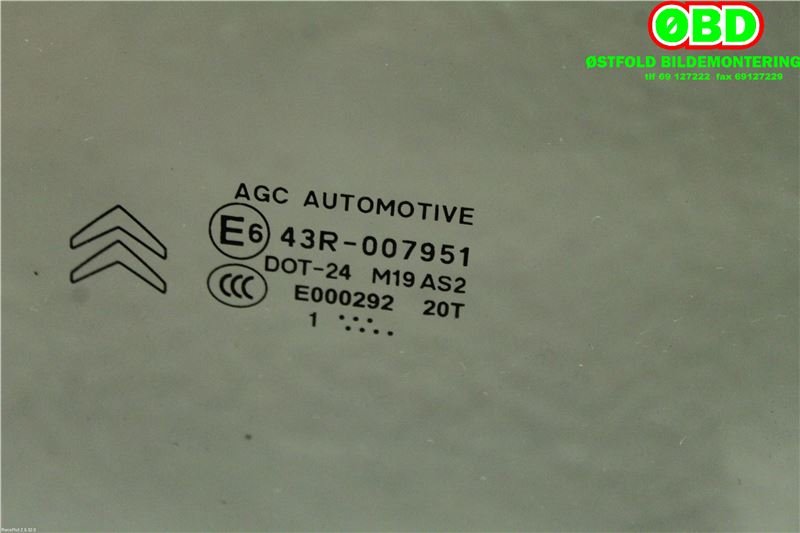 Siderute høyre foran til Citroën DS3 2010-2019 (CITROEN|9202 P8|98 060 272 80|)