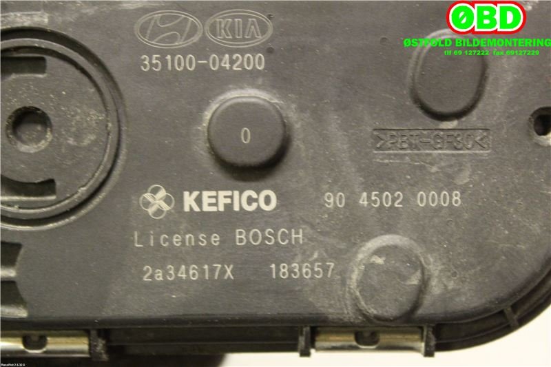 Spjeldhus til Kia Rio 2011-2017 Type III  (KIA|3510004200|9045020008)
