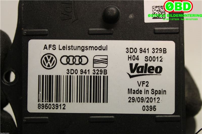 Styreenhet xenon/ballast til VW Passat 2011-2015 (B7) (B7) (3D0 941 329 D||3D0941329B)