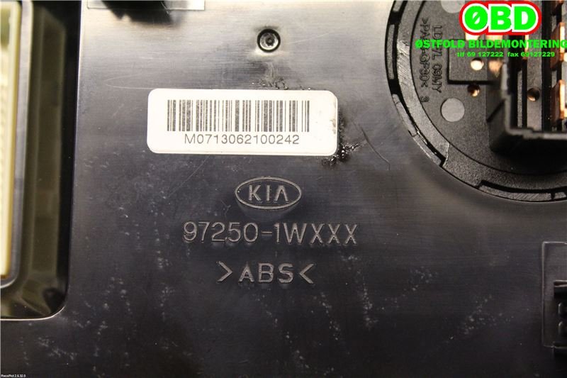 Varmeapparat betjening til Kia Rio 2011-2017 Type III  (KIA|972501W070|)
