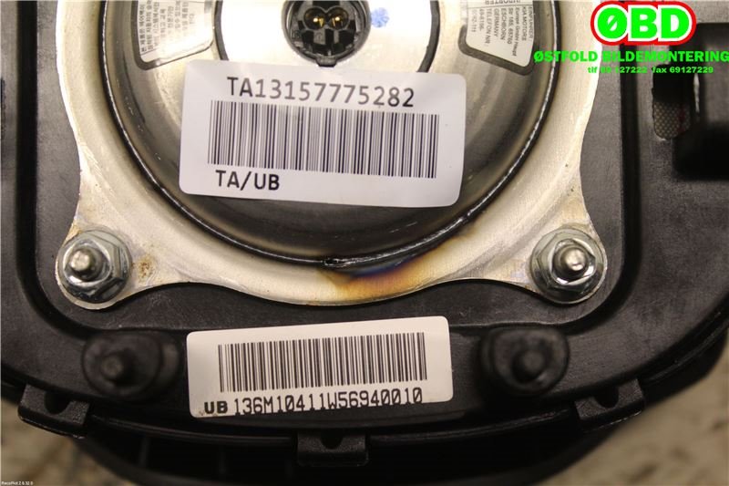Airbag rattpute til Kia Rio 2011-2017 Type III  (KIA|569001W100HU|)