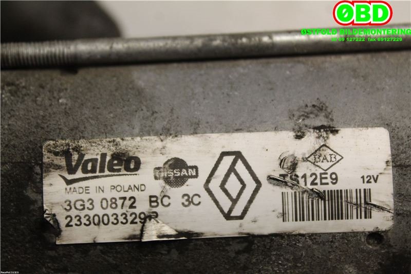 Starter diesel til Nissan NV200 2010-2019 (NISSAN|2330000Q1M|2330000Q6L|233003329R)