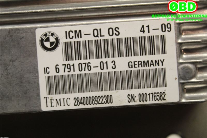 Styreenhet diverse til BMW X6 2008-2014 (E71/E72) (E71/E72) (BMW|34506853705||6791076)