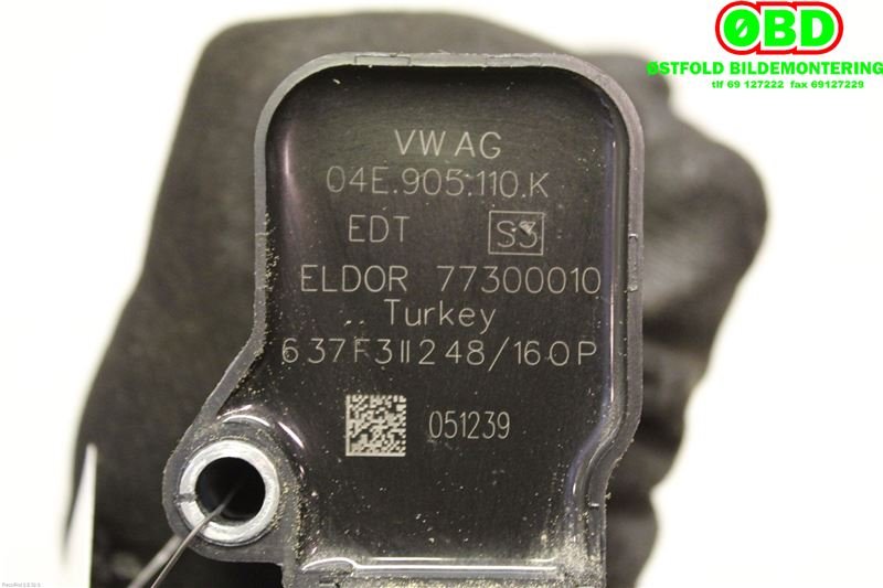 Coil elektronisk til VW Polo 2014-2017 (Type V, Fase 2) (VOLKSWAGEN|04E 905 110 K|04E 905 110 P|04E905110K)