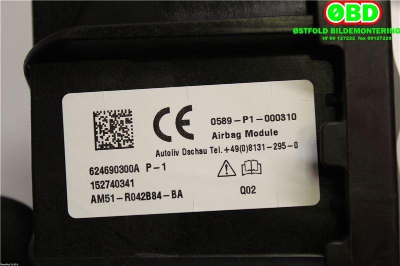 Airbag passasjer til Ford Kuga 2013-2019  (FORD|1841353||AM51R042B84BA)