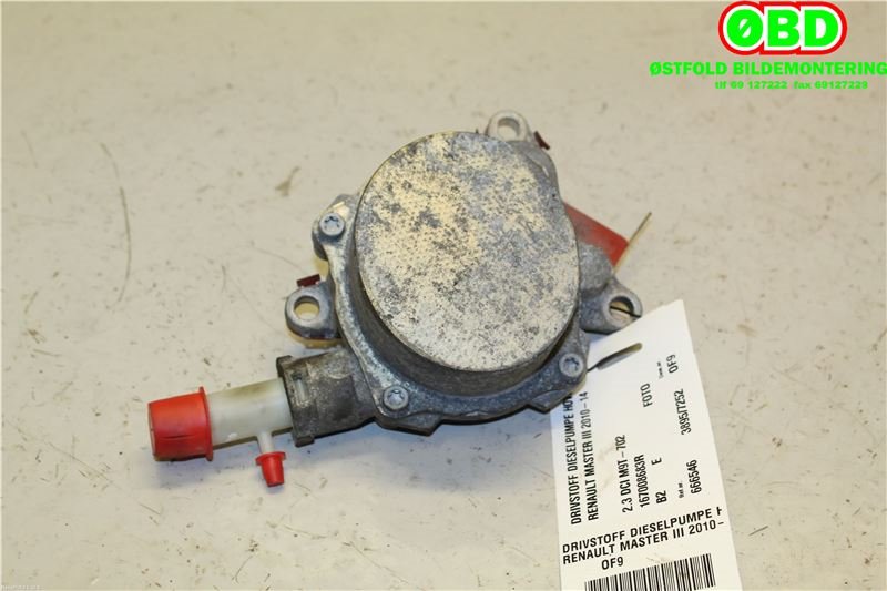 Dieselpumpe til Renault Master 2010-2013 (Type III, Fase 1)  (1670000Q2C|A2C80584700|167008683R)