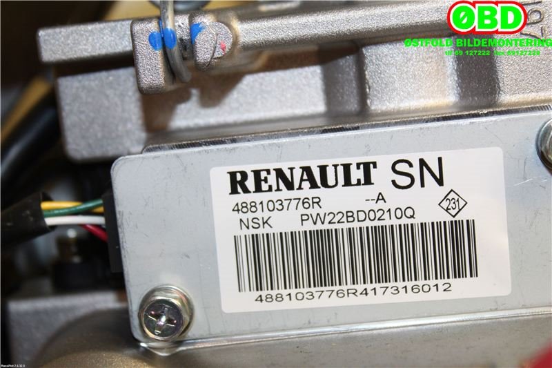 Rattaksel elektrisk servo til Renault Zoe 2013-2019 (Fase 1) (RENAULT|488107198R||488103776R)