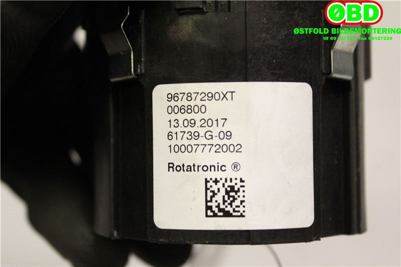 Girstang/girvelger automat til Peugeot Partner 2015-2019 (Type II, Fase 2)  (PEUGEOT|96787290XT|)