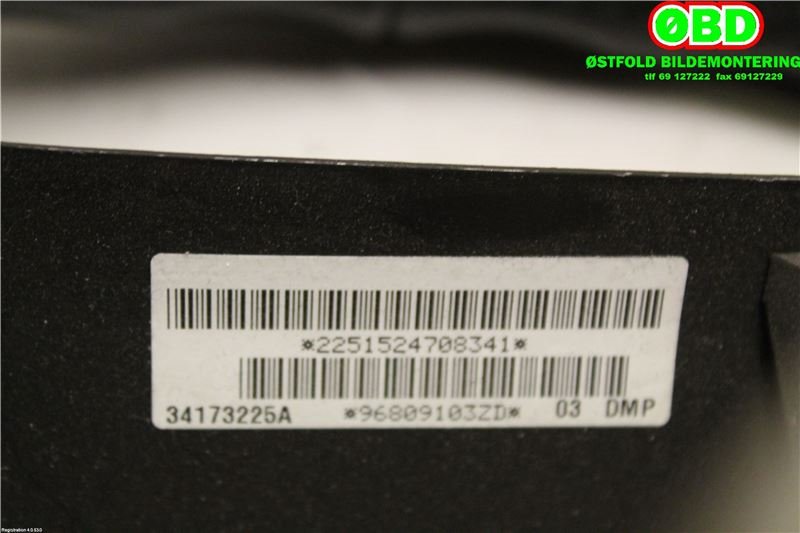 Ratt til Peugeot Partner 2015-2019 (Type II, Fase 2) (PEUGEOT|4109LF||96809103ZD)