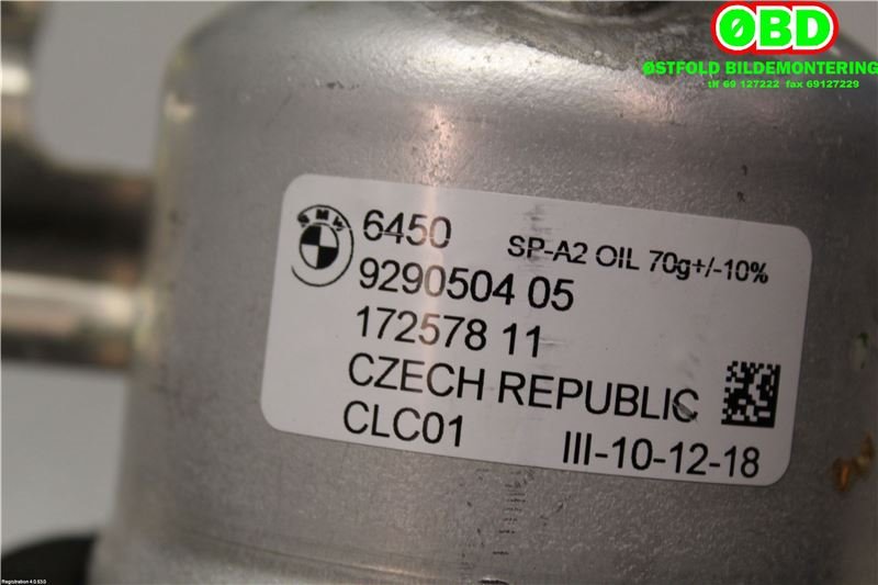 Kullfilter (boks) til BMW i3 2013-2022  (BMW|64509290504|)