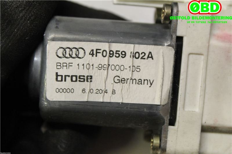 Ruteheis høyre bak til Audi A6 2005-2008 (Type III, Fase 1) (C6) (C6) (AUDI|4F0 959 802 A||4F0959802A)
