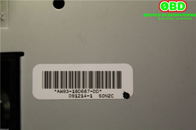 Varmeapparat betjening til Jaguar XJ X351 2010-->>  (JAGUAR|C2D16111|C2D47276|AW9318D687DD)