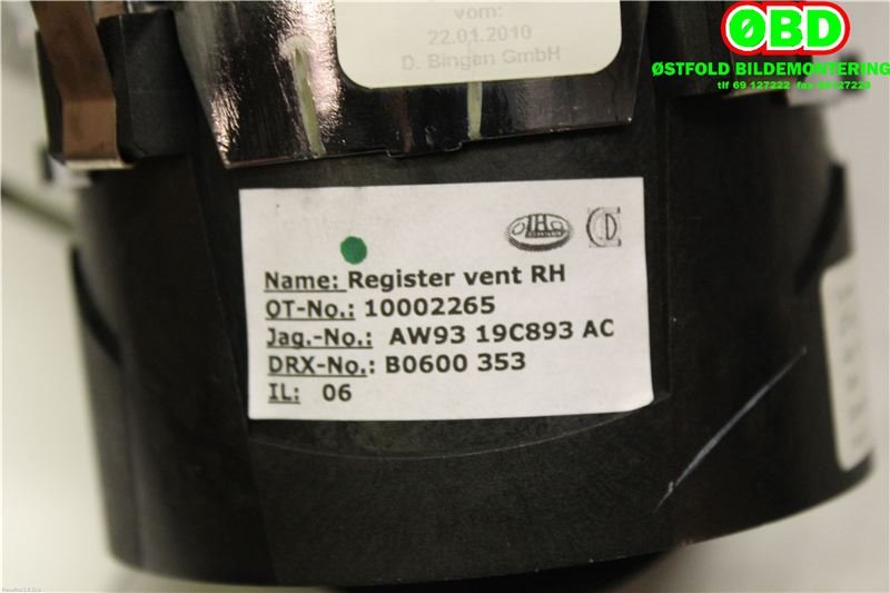 Diverse deler til Jaguar XJ X351 2010-->> (JAGUAR|C2D6158|C2D19168|AW9319C893AC)