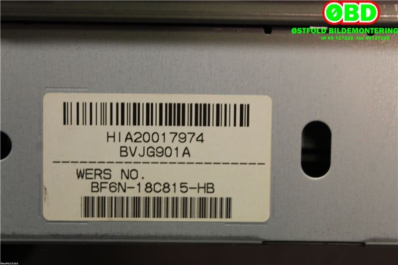 Bilstereo til Jaguar XJ X351 2010-->>  (JAGUAR||BF6N18C815HB)