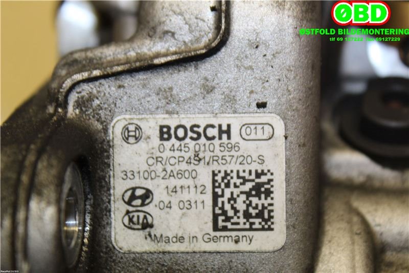 Dieselpumpe til Hyundai i40 2012-2017 (HYUNDAI|331002A600|0445010596)