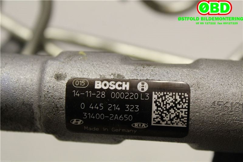 Dyseskinne (fuelrail) til Hyundai i40 2012-2017  (HYUNDAI|314002A650|0445214323)