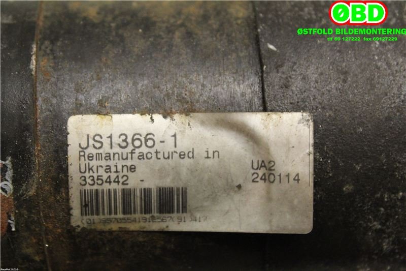 Starter diesel til Subaru Legacy 2007-2009 (Type IV, Fase 2)  (SUBARU|23300AA620|)