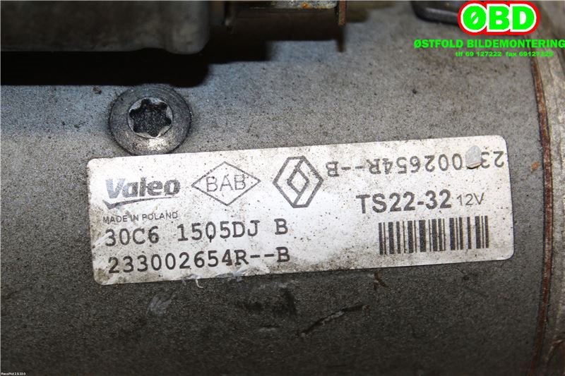 Starter diesel til Nissan Navara 2016-->> (D23) (D23) (NISSAN|2330000Q3E||233002654R)
