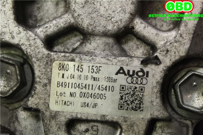 Servo pumpe mekanisk til Audi A4 2007-2014 (Type IV) (B8) (B8) (AUDI|8K0 145 153 F||8K0145153F)