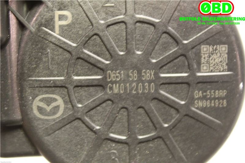 Ruteheis høyre bak til Mazda CX-5 2012-2017 (Type I)  (MAZDA|D6515858XB||D6515858X)
