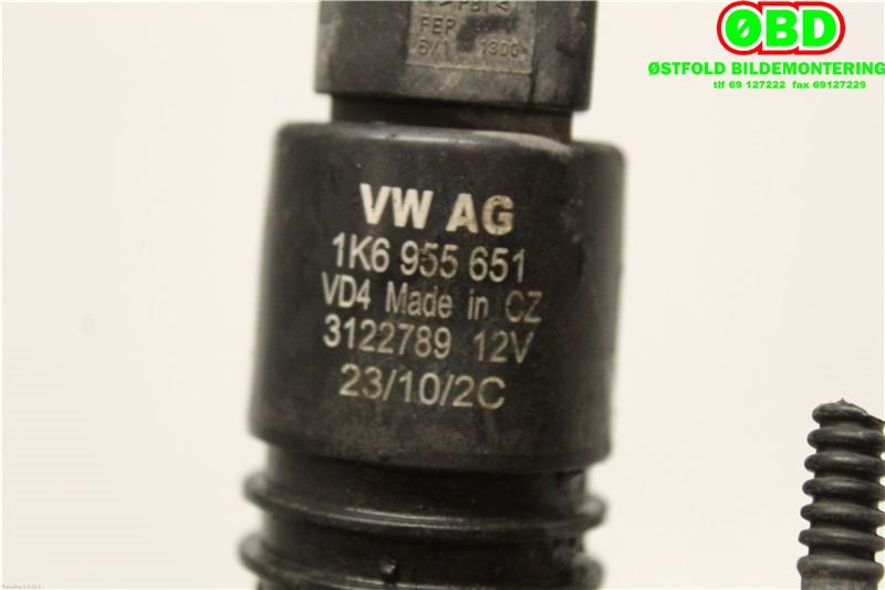 Spylerpumpe foran til VW Golf VI 2008-2012 (VOLKSWAGEN|1K6 955 651||1K6955651)