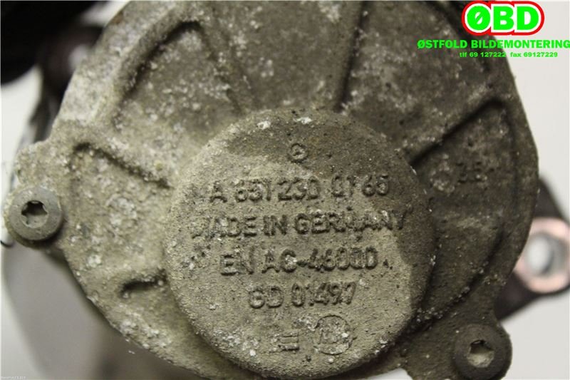 Vakuumpumpe til Mercedes E-Klasse 2009-2013 (Fase 1) (W212) (W212) (MERCEDES|A 651 230 01 65||6512300165)