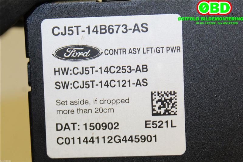 Styreenhet elektrisk bakluke til Ford Kuga 2013-2019  (FORD|1895598||CJ5T14B673AS)