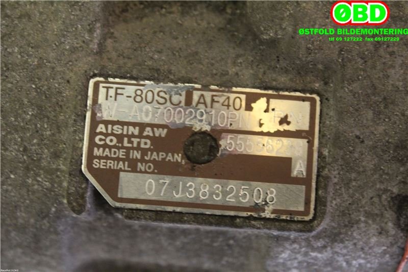 Girkasse automat til Opel Astra H 2004-2009  (OPEL|55556238|5701038)