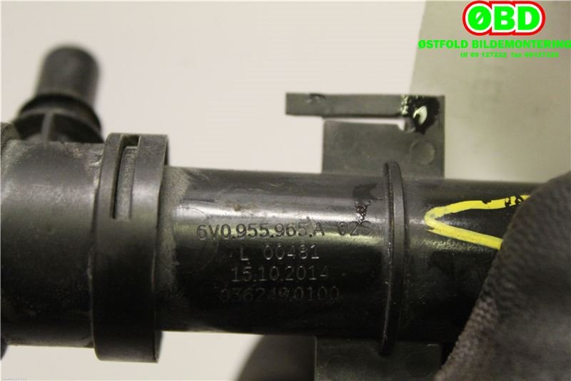Lyktespylerdyse til Škoda Fabia 2014-2021 (Type III) (SKODA|6V0 955 965 A|6V0 955 965 B|6V0955965A)