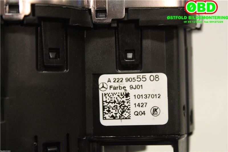 Bryter lys til Mercedes E-Klasse 2016-2023 (W213) (W213) (MERCEDES|A 222 905 55 08||2229055508)