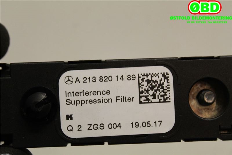 Antenne forsterker til Mercedes E-Klasse 2016-2023 (W213) (W213) (MERCEDES|A 213 820 14 89||2138201489)