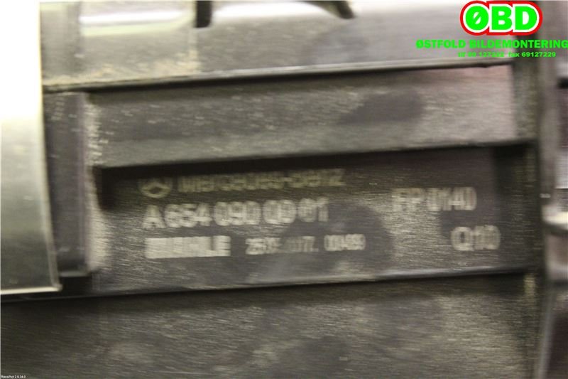 Luftfilterboks til Mercedes E-Klasse 2016-2023 (W213) (W213) (MERCEDES|A 654 090 00 01|A 654 090 25 01|6540900001)