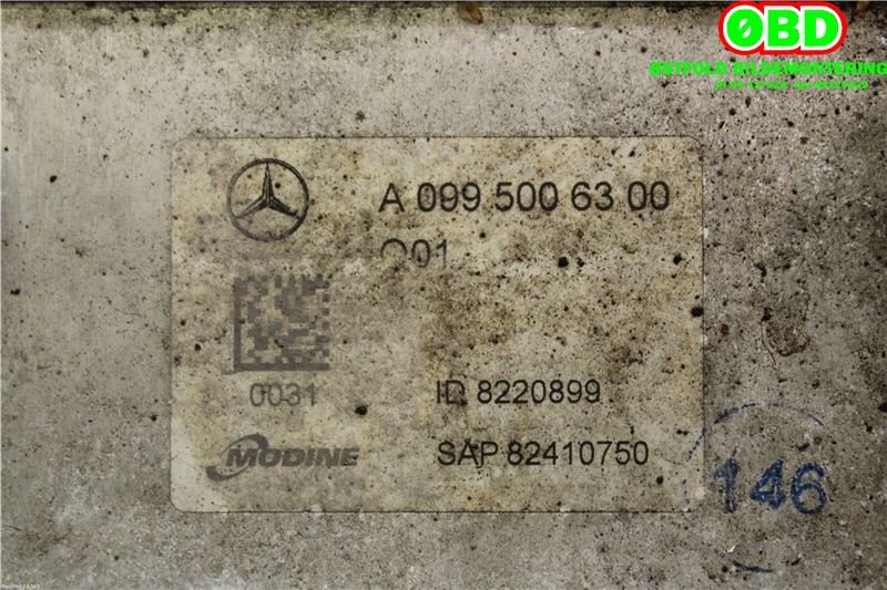 Oljekjøler til Mercedes E-Klasse 2016-2023 (W213) (W213) (MERCEDES|A 099 500 63 00||0995006300)