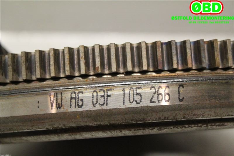 Svinghjul automat til Audi A3 2012-2016 (Type III, Fase 1)  (AUDI|03F 105 266 C||03F105266C)