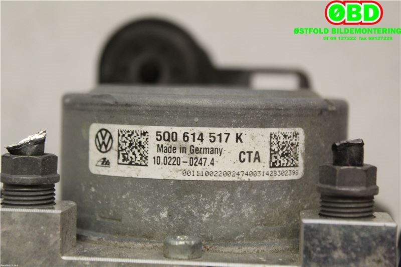 ABS sentral til Audi A3 2012-2016 (Type III, Fase 1)  (AUDI|5Q0614517K|)