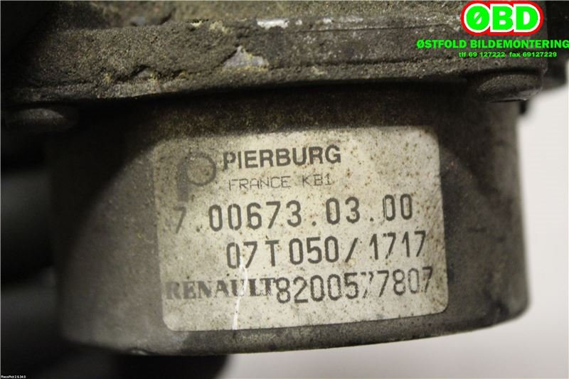 Vakuumpumpe til Nissan Qashqai 2007-2010 (Type I, Fase 1)  (NISSAN|1465000Q1F|1465000Q2C|)