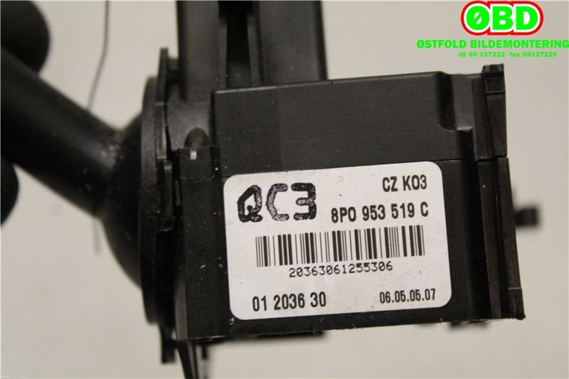 Bryter visker til Audi TT 2006-2014 (Type II) (AUDI|8P0 953 519 C||8P0953519C)