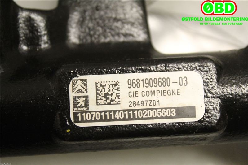 Dyseskinne (fuelrail) til Citroën DS4 2011-2017  (CITROEN|1570P3||9681909680)