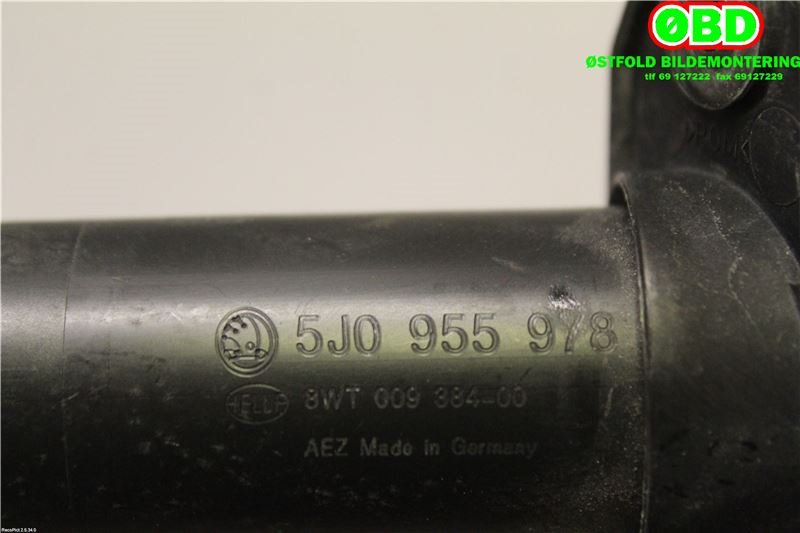 Lyktespylerdyse til Škoda Fabia 2007-2010 (Type II, Fase 1)  (SKODA|5J0 955 978||5J0955978)