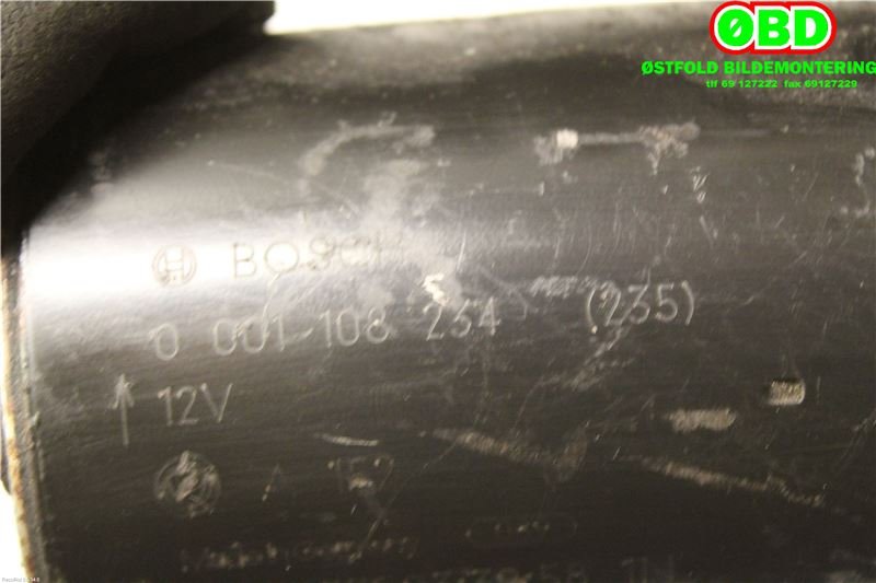 Starter diesel til Alfa Romeo 159 2005-2011  (ALFA ROMEO|55195029|0001108234|)