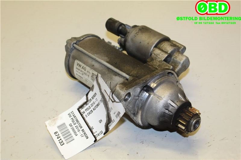 Starter til VW Polo 2014-2017 (Type V, Fase 2) (VOLKSWAGEN|0AM 911 023 N|0AM 911 022 C|0AM911023N)