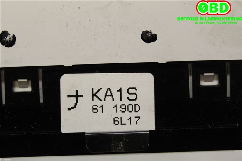Varmeapparat betjening til Mazda CX-5 2012-2017 (Type I)  (MAZDA|KA1S61190D|)