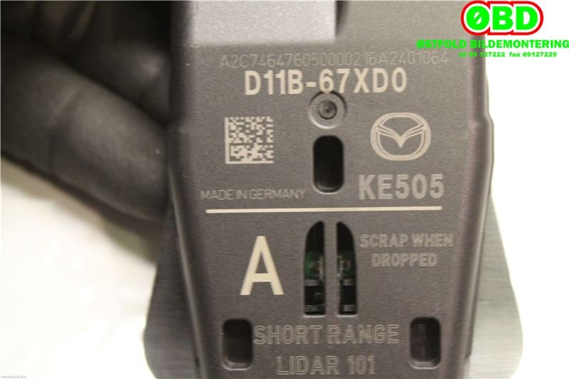 Sensor radar til Mazda CX-5 2012-2017 (Type I)  (MAZDA|D11B67XDO|)